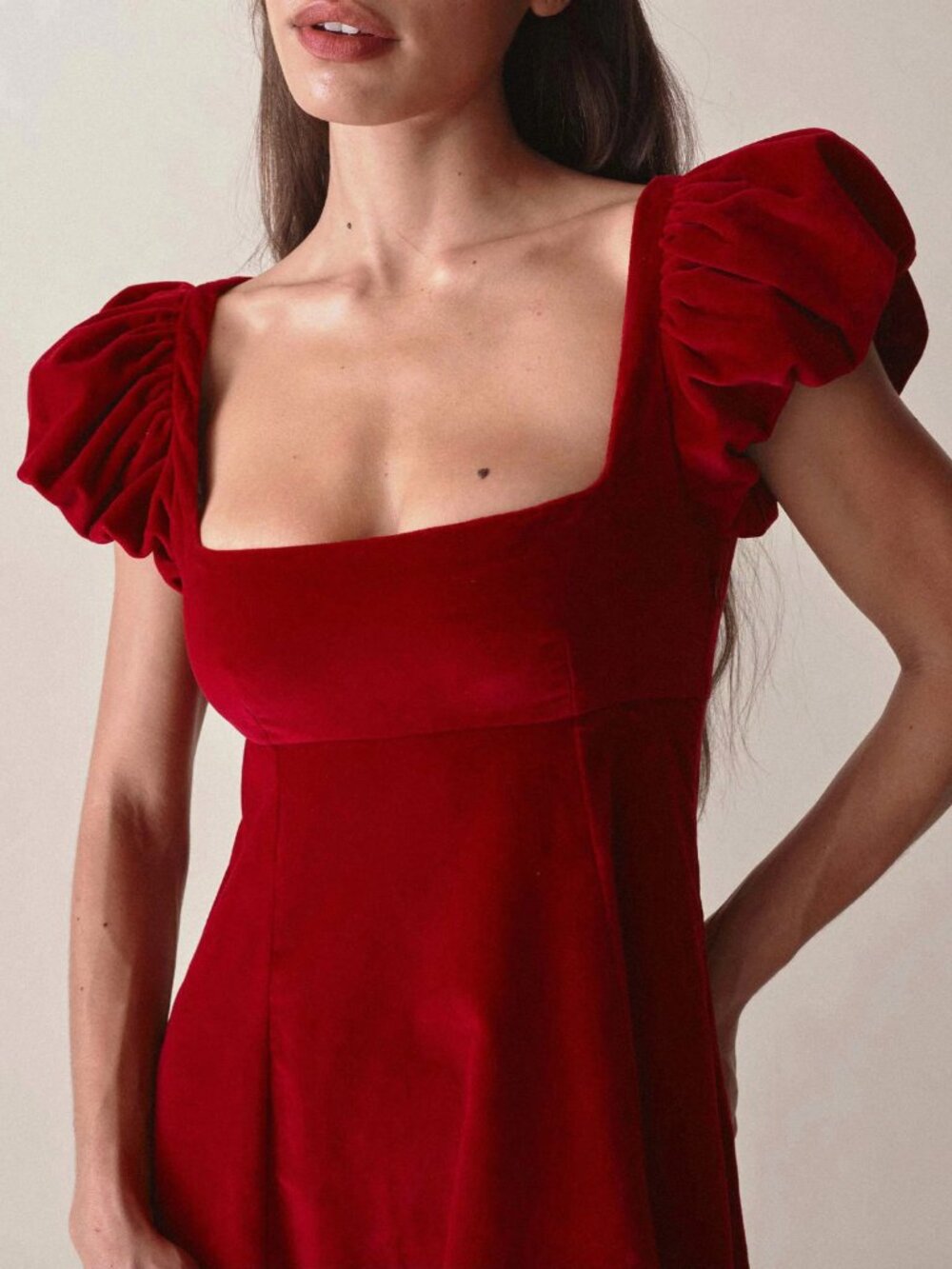 Dôen NWT Celestine Dress in Rosso Size L - Picture 2 of 5